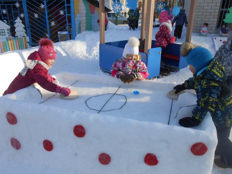 Конкурс снежных построек в детском саду