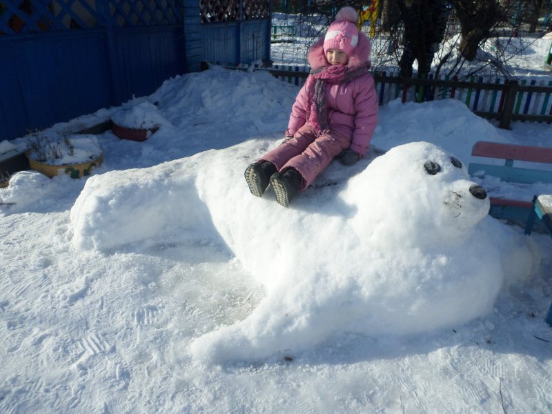 Зимние постройки для детей