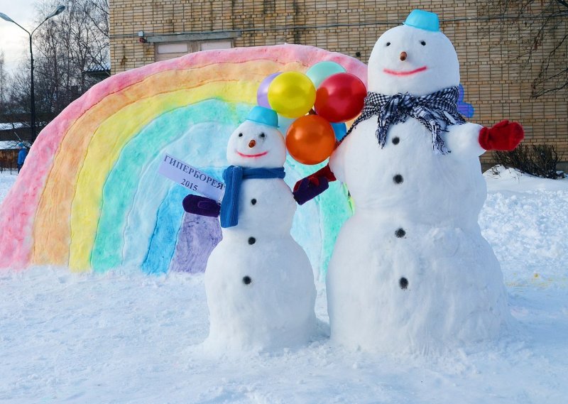 Конкурс снежных построек в детском саду