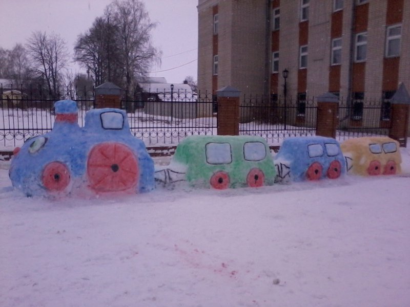 Ледяные украшения для детского сада