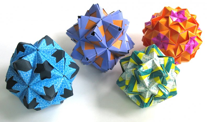 Оригами кусудамы многогранники