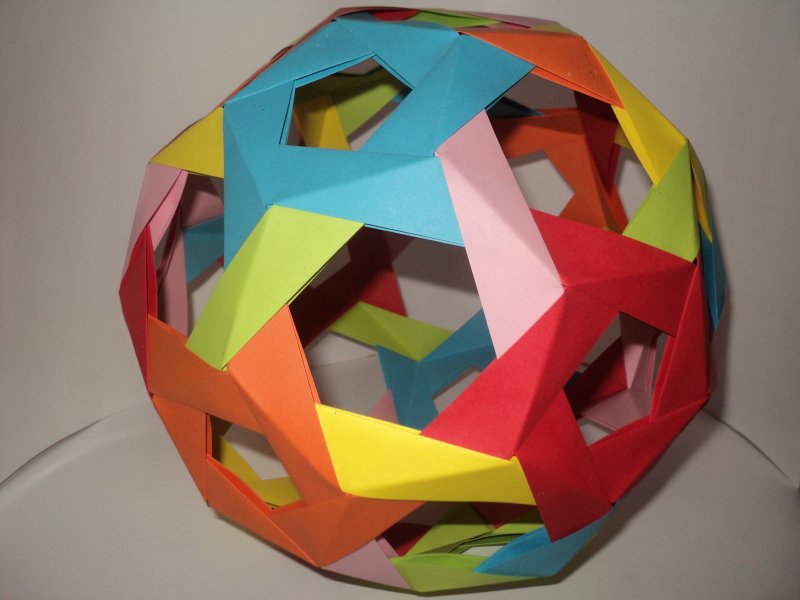 Многогранник икосаэдр оригами