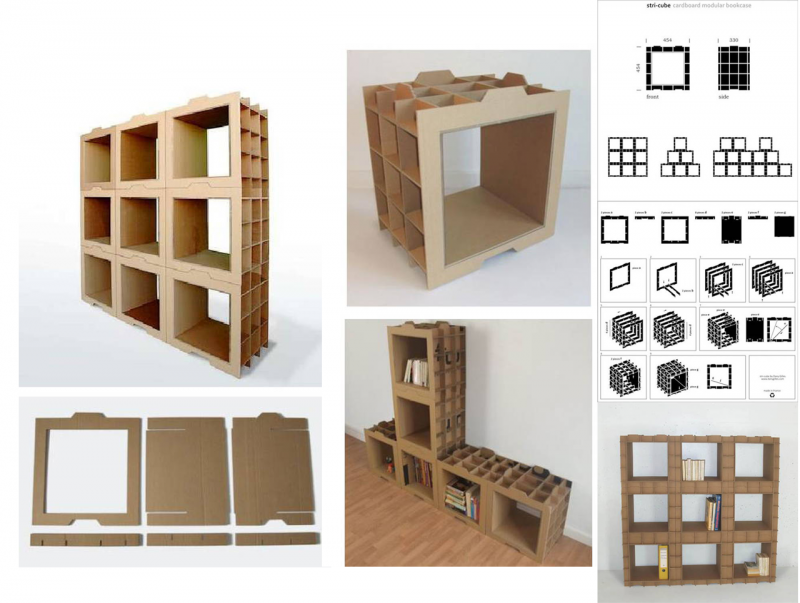 Мебель из картонных коробок