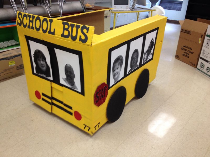 Автобус из картона для детей