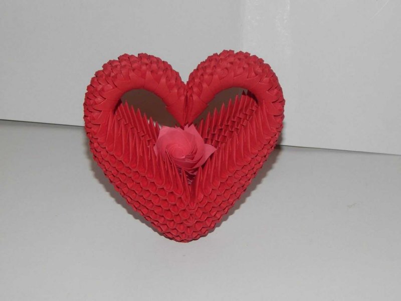 Модульное оригами сердечко