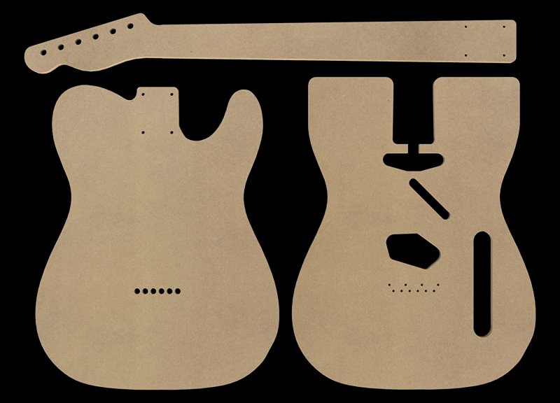 Макет гитары из картона