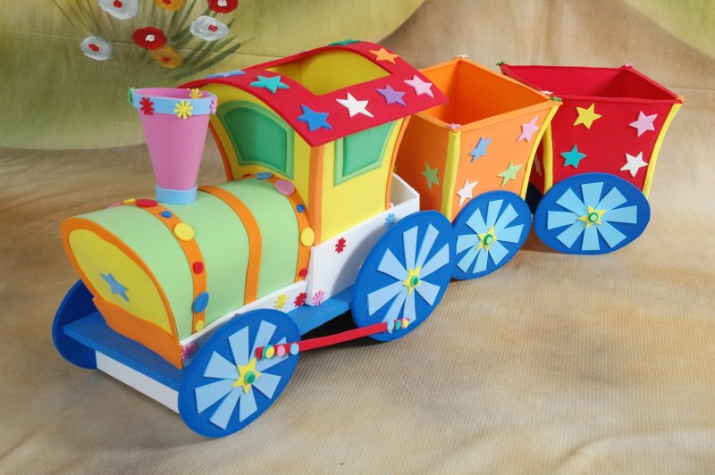 Бумажная модель пассажирского вагона
