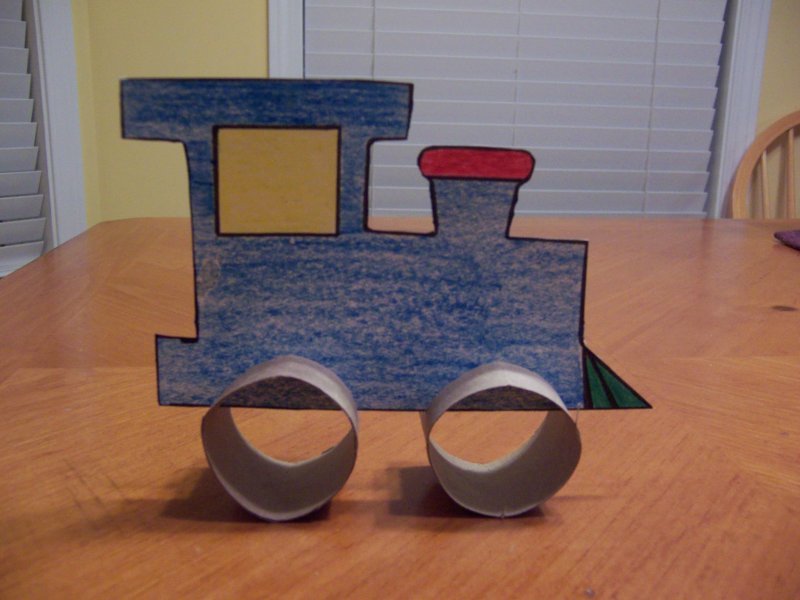 Поделка паровозик для детского сада