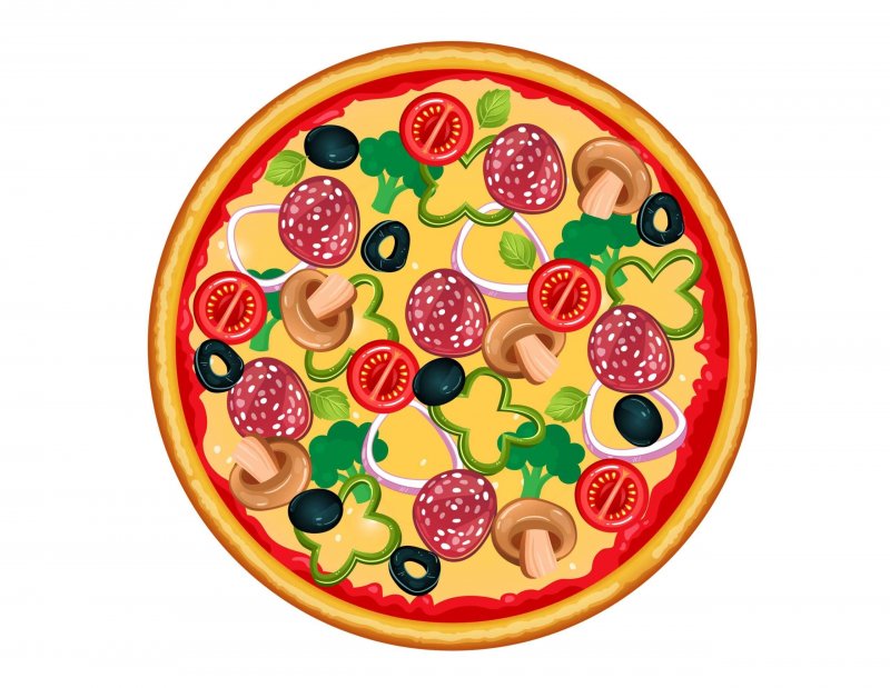 Тарелка для аппликации пицца