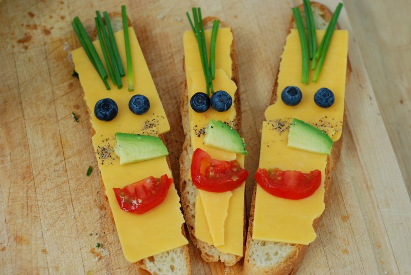 Бутерброды из овощей для детей