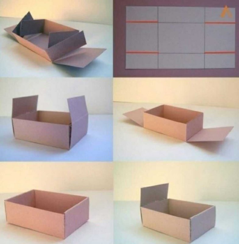 Как сделать коробочку из бумаги а4 легко