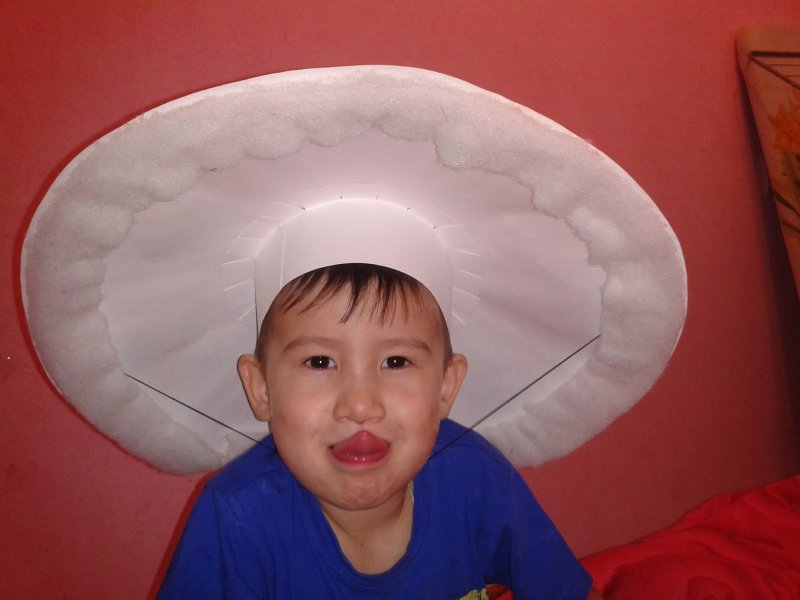 Шляпа гриба для ребенка в детский