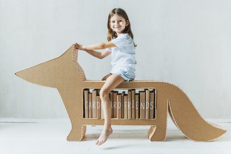 Мебель из картона для детей