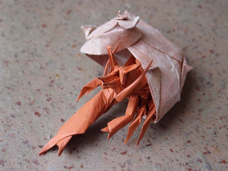 Оригами краб морские животные