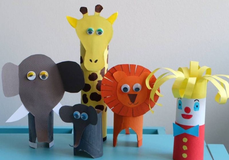 Игрушки из цилиндров для дошкольников