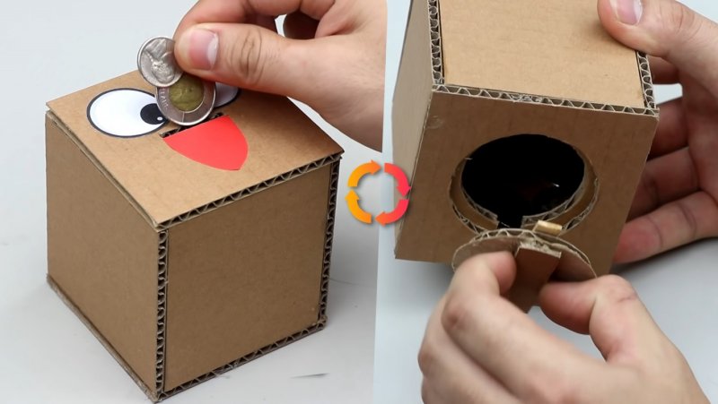 Картонная коробка для монеты
