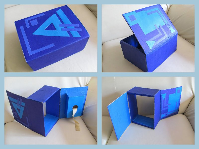 Сундуки из картонных коробок