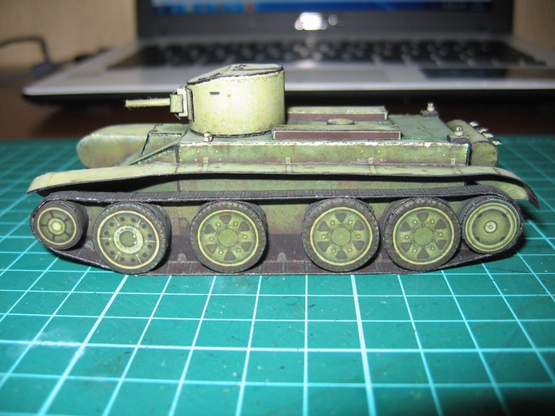 Модель танка из бумаги т 34 85