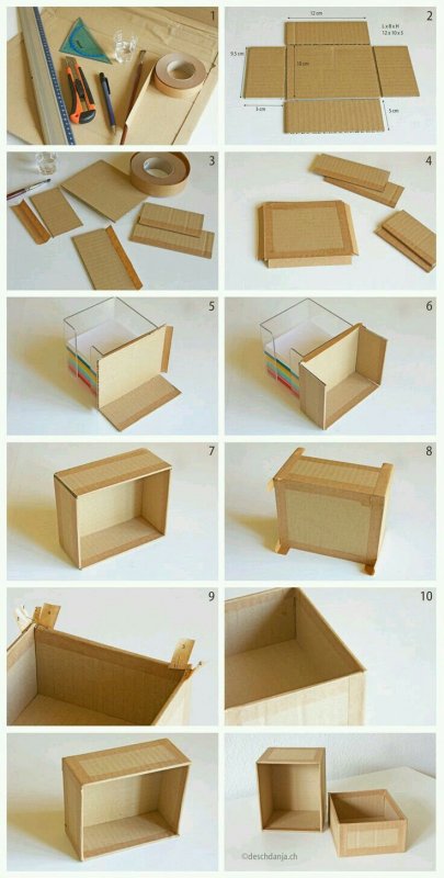 Коробки для хранения из картона