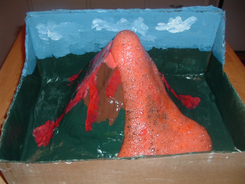 Поделка вулкан
