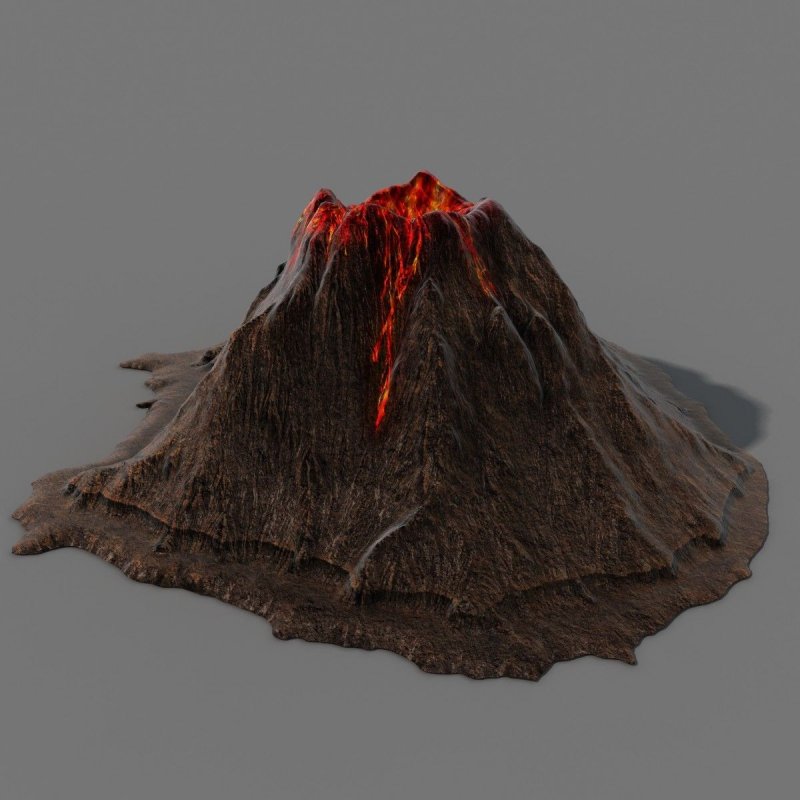 Вулкан из глины