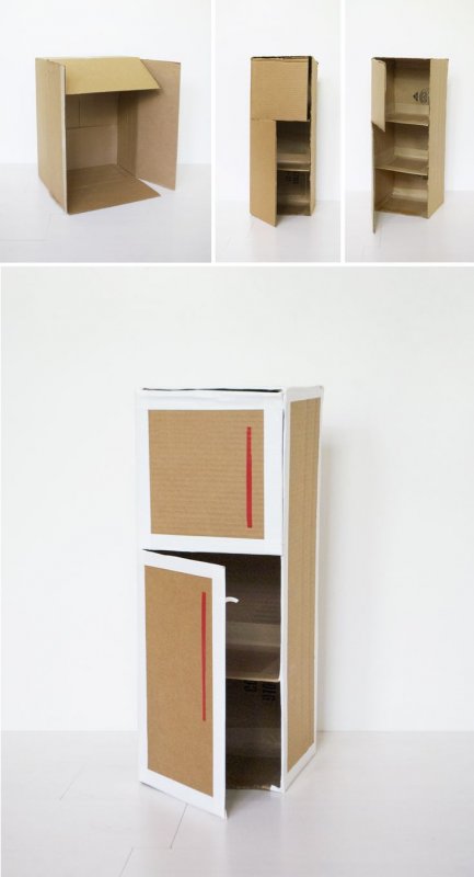 Кухонные шкафы из картона