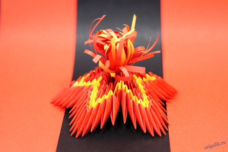 Модульное оригами вечный огонь