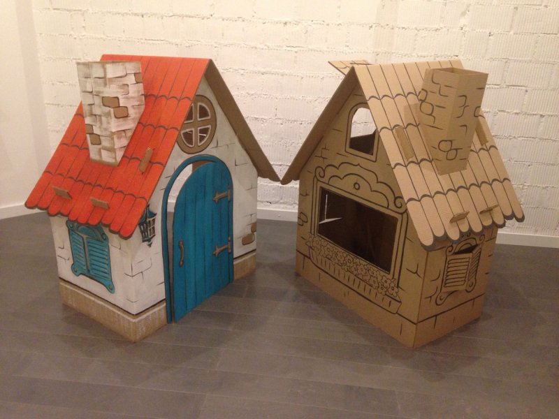 Окошки для картонного домика