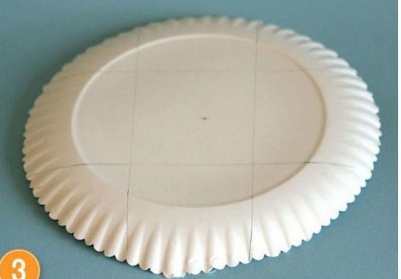 Летающая тарелка из бумажных тарелок