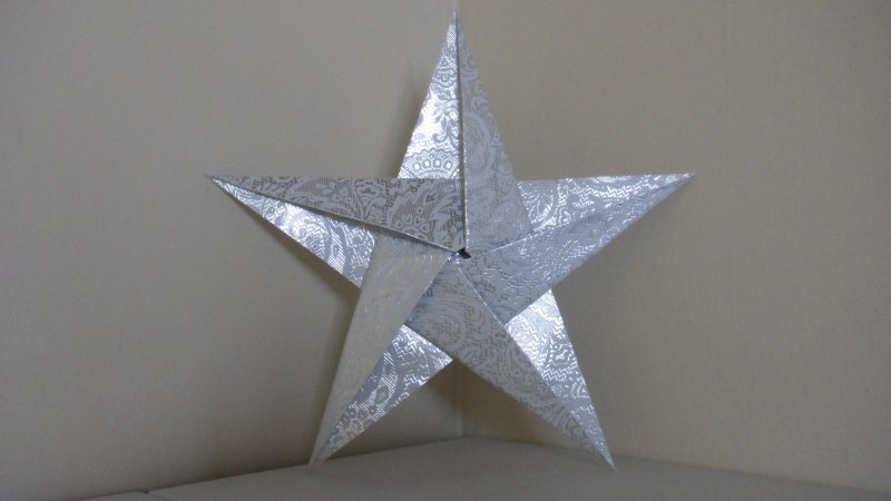 Звезда оригами объемная