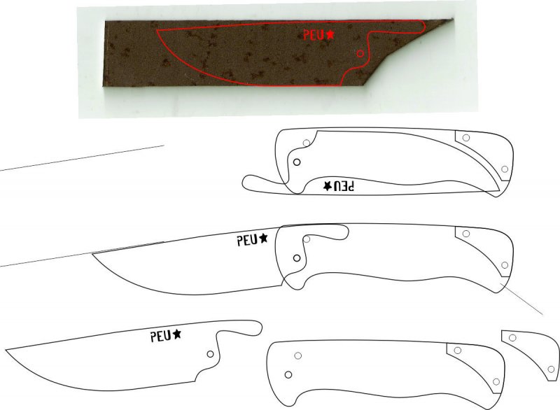 Деревянный конструктор нож