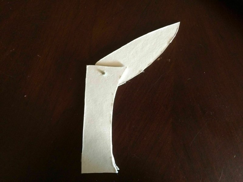Складной ножик из бумаги