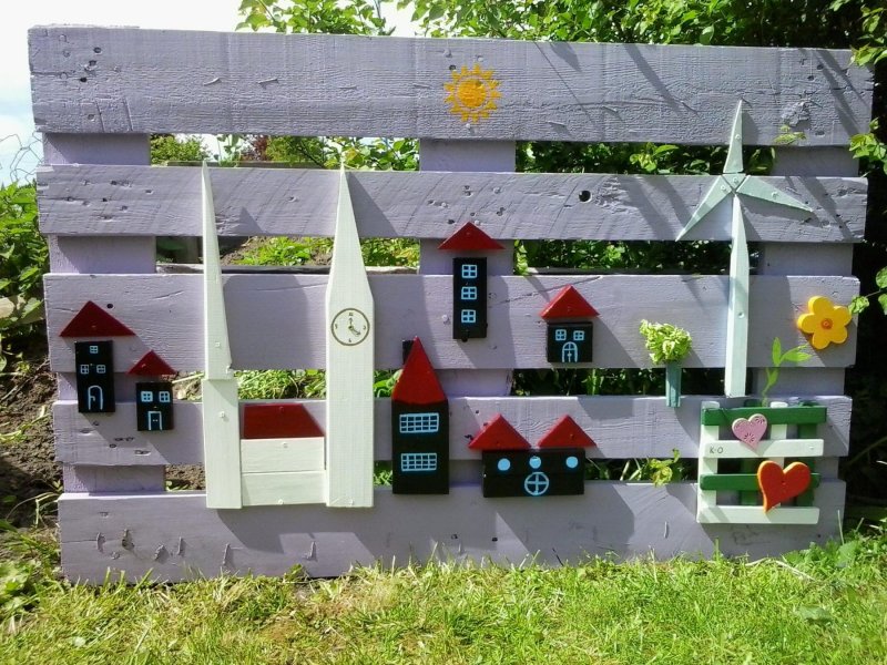 Забор для огорода в детском саду
