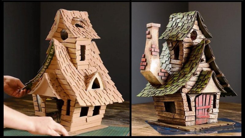 Сказочный домик из картона