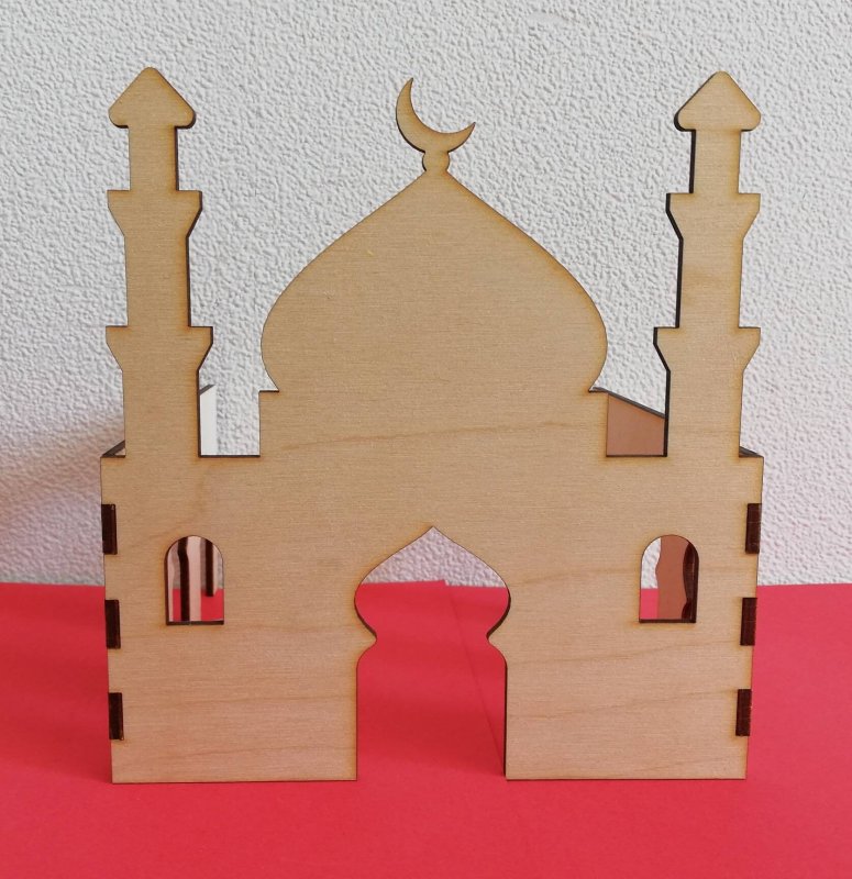 Модель мечети из бумаги
