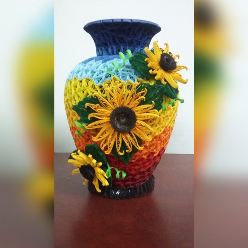 Декор вазы шпаклевкой