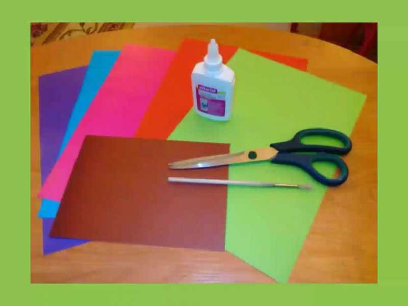Закладки из картона и цветной бумаги