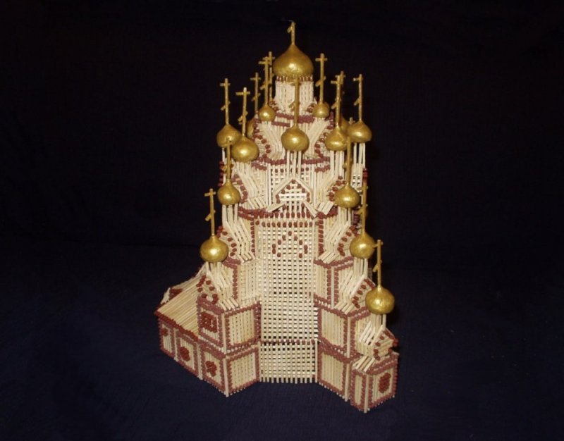 Купол храма из картона
