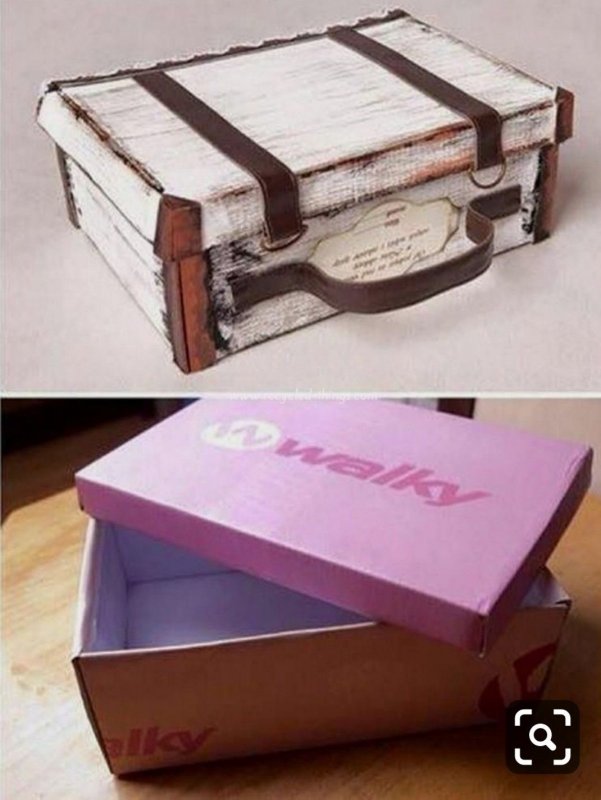 Коробка из обувной коробки