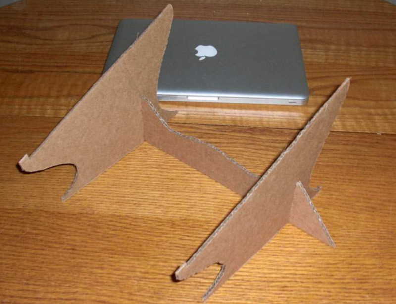 Подставка под ноутбук из картона