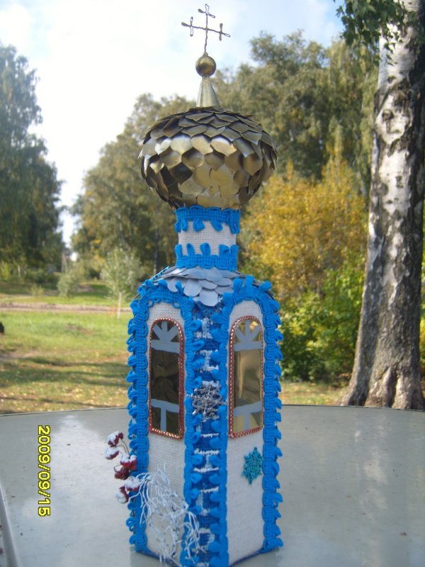 Храм из пластиковой бутылки