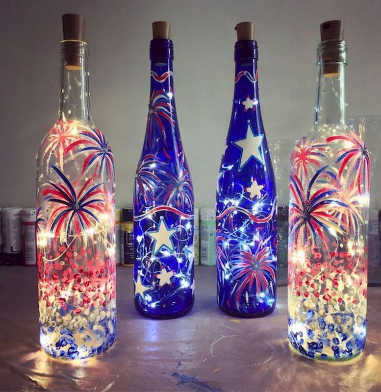 Необычные стеклянные бутылки