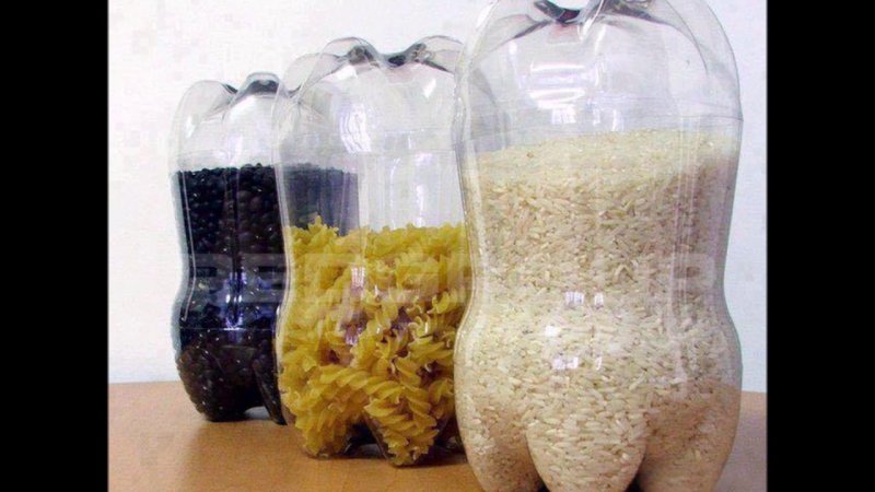 Хранение круп в пластиковых бутылках