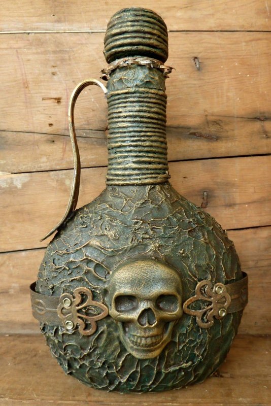 Старинная бутылка декор