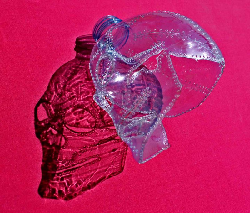 Череп из пластиковой бутылки