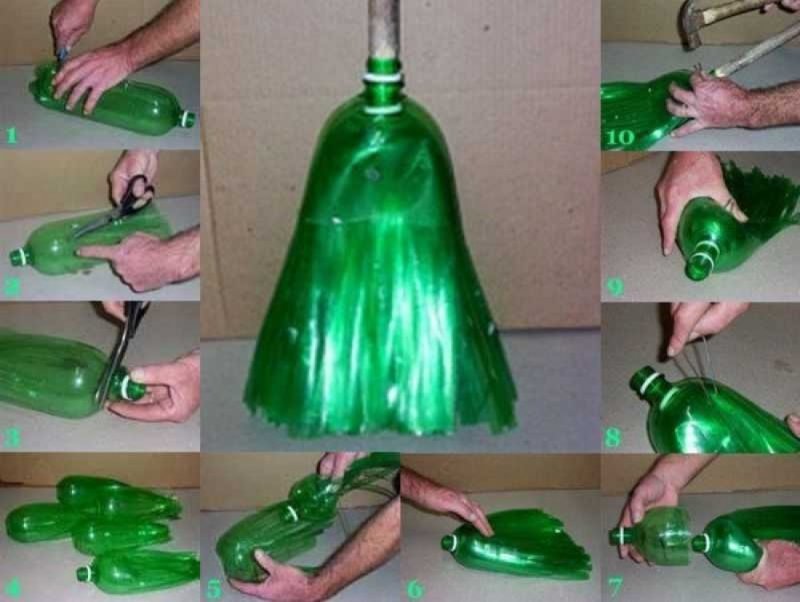 Игрушки из пластиковых бутылок для сада