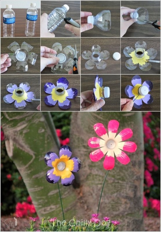 Цветы из пластмассы
