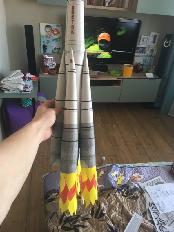 Бумажный макет ракеты