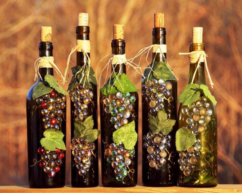Изделия из винных бутылок