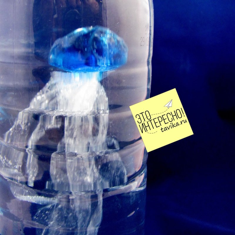 Медуза в бутылке своими руками